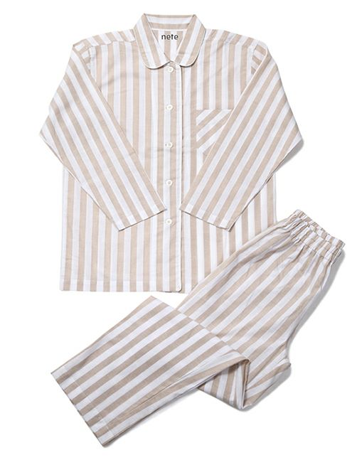 レディース ブロード スウィートストライプシャツパジャマ Hitomi Online Shop 日登美 公式通販サイト