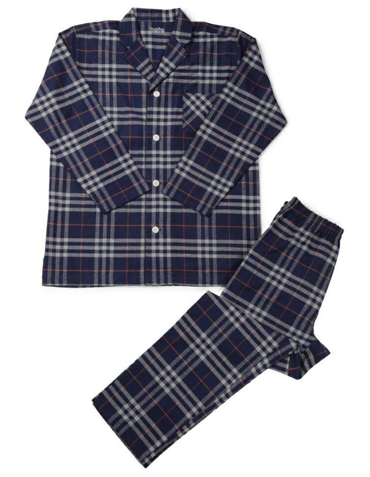 kinema check pajama pants オンブレ M